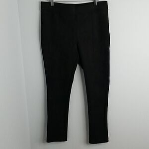 Andrew Marc Faux Suede Pull On Leggings Black Larg